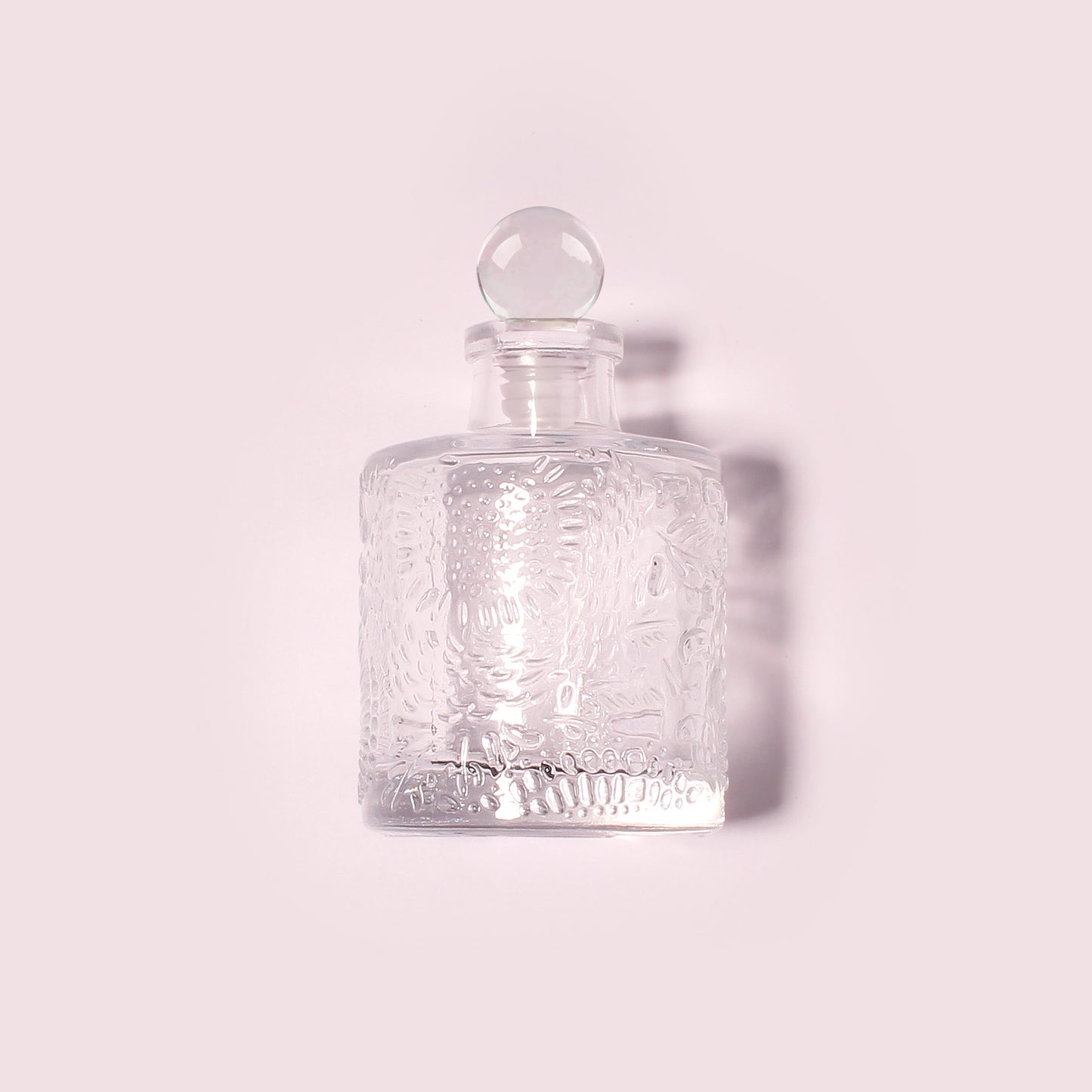 50 Bottles Per Case - Aromatherapy Diffuser Bottles Wholesale - 100 ml/3.4 oz Empty Aromatherapy Diffuser Bottles with Roll-Up Neck (Includes Cap)