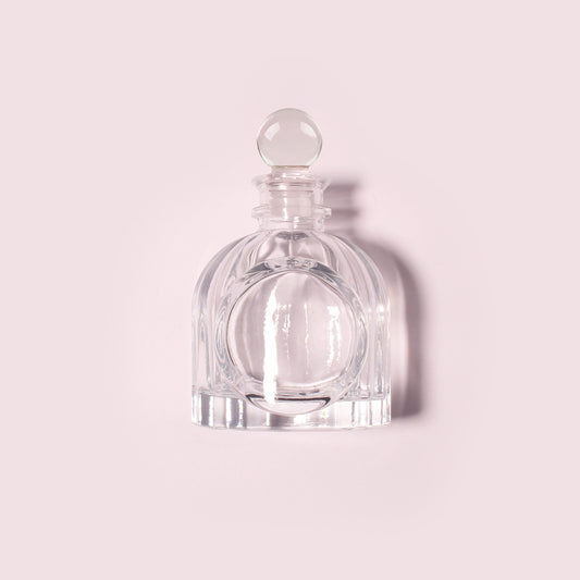 50 Bottles Per Case - Aromatherapy Diffuser Bottles Wholesale - 100 ml/3.4 oz Empty Aromatherapy Diffuser Bottles with Roll-Up Neck (Includes Cap)