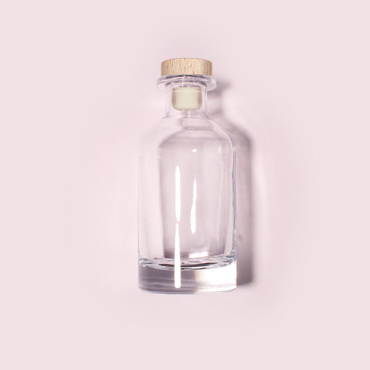 20 Bottles Per Case - Aromatherapy Diffuser Bottles Wholesale - 200 ml/6.8 oz Empty Aromatherapy Diffuser Bottles with Roll-Up Neck (Includes Cap)