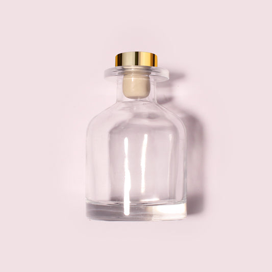 40 Bottles Per Case - Aromatherapy Diffuser Bottles Wholesale - 80 ml/2.7 oz Empty Aromatherapy Diffuser Bottles with Roll-Up Neck (Includes Cap)