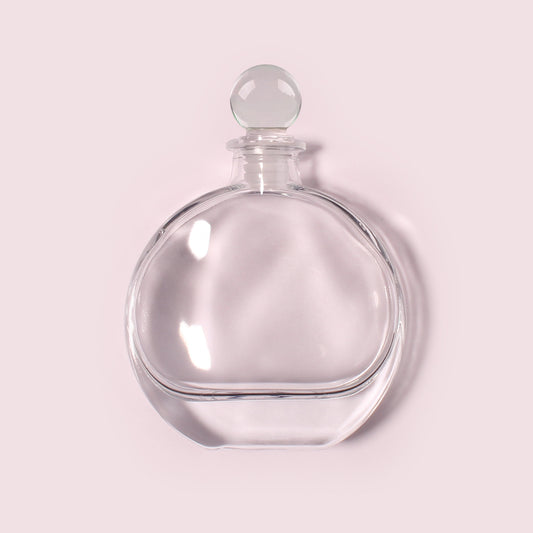 50 Bottles Per Case - Aromatherapy Diffuser Bottles Wholesale - 100 ml/3.4 oz Empty Aromatherapy Diffuser Bottles with Roll-Up Neck (Includes Cap)