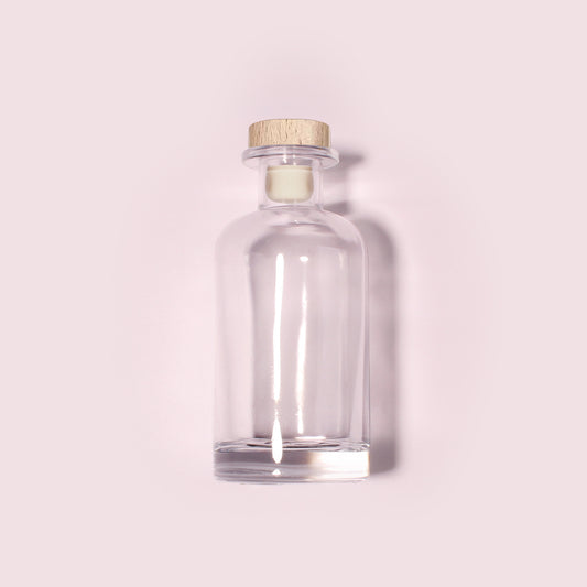 50 Bottles Per Case - Aromatherapy Diffuser Bottles Wholesale - 100 ml/3.4 oz Empty Aromatherapy Diffuser Bottles with Roll-Up Neck (Includes Cap)