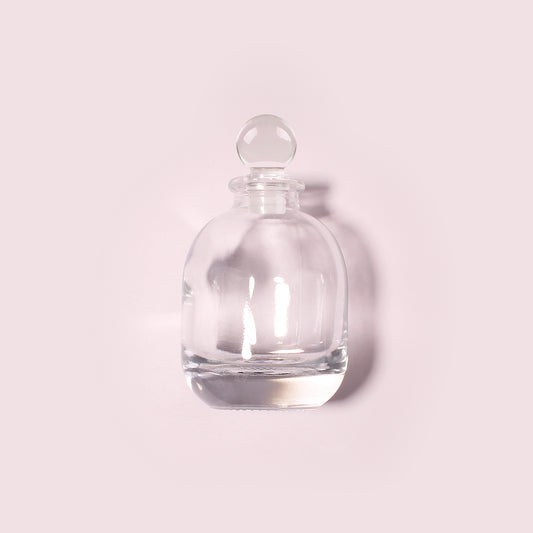 50 Bottles Per Case - Aromatherapy Diffuser Bottles Wholesale - 100 ml/3.4 oz Empty Aromatherapy Diffuser Bottles with Roll-Up Neck (Includes Cap)