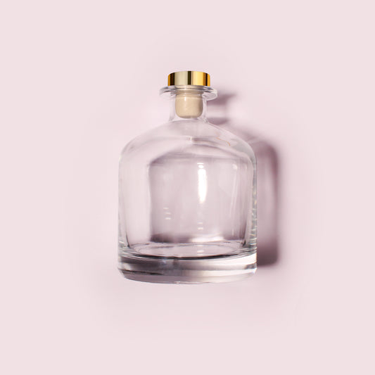 20 Bottles Per Case - Aromatherapy Diffuser Bottles Wholesale - 600 ml/20.3 oz Empty Aromatherapy Diffuser Bottles with Roll-Up Neck (Includes Cap)