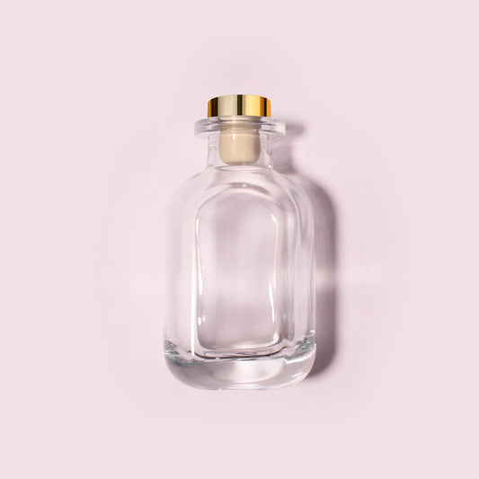 20 Bottles Per Case - Aromatherapy Diffuser Bottles Wholesale - 120 ml/4.1 oz Empty Aromatherapy Diffuser Bottles with Roll-Up Neck (Includes Cap)