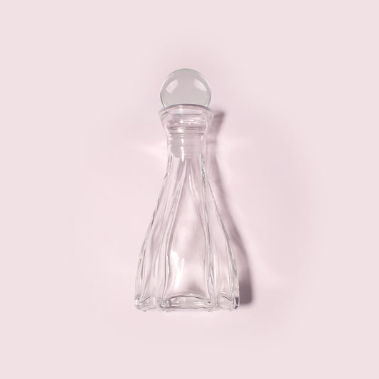 50 Bottles Per Case - Aromatherapy Diffuser Bottles Wholesale - 100 ml/3.4 oz Empty Aromatherapy Diffuser Bottles with Roll-Up Neck (Includes Cap)