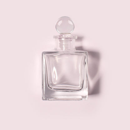 40 Bottles Per Case - Aromatherapy Diffuser Bottles Wholesale - 80 ml/2.7 oz Empty Aromatherapy Diffuser Bottles with Roll-Up Neck (Includes Cap)