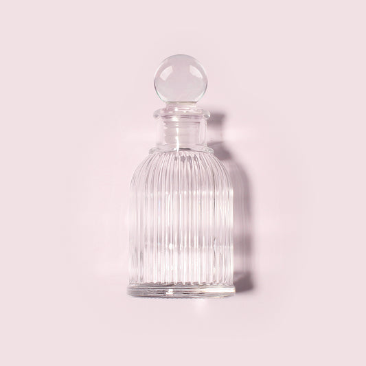 50 Bottles Per Case - Aromatherapy Diffuser Bottles Wholesale - 100 ml/3.4 oz Empty Aromatherapy Diffuser Bottles with Roll-Up Neck (Includes Cap)