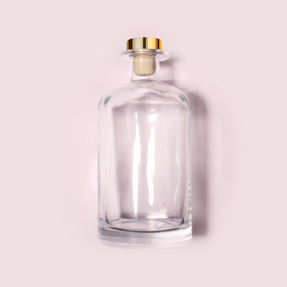 20 Bottles Per Case - Aromatherapy Diffuser Bottles Wholesale - 500 ml/16.9 oz Empty Aromatherapy Diffuser Bottles with Roll-Up Neck (Includes Cap)