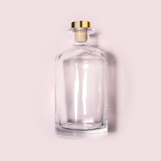 20 Bottles Per Case - Aromatherapy Diffuser Bottles Wholesale - 500 ml/16.9 oz Empty Aromatherapy Diffuser Bottles with Roll-Up Neck (Includes Cap)