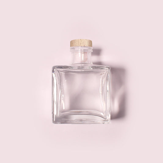 50 Bottles Per Case - Aromatherapy Diffuser Bottles Wholesale - 100 ml/3.4 oz Empty Aromatherapy Diffuser Bottles with Roll-Up Neck (Includes Cap)