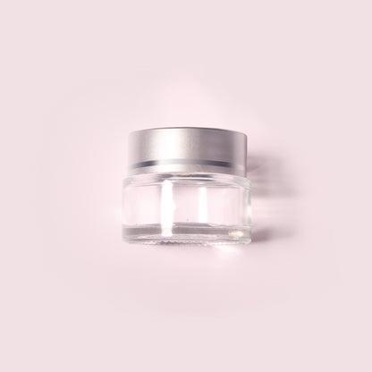70 Bottles per Box - Glass Cosmetic Jars Wholesale - 20 ml/0.7 oz, Empty Refillable Cosmetic Storage Jars (Includes Lid)