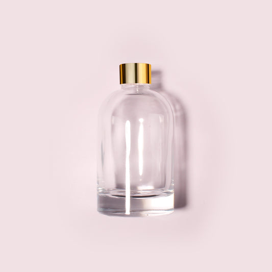 20 Bottles Per Case - Aromatherapy Diffuser Bottles Wholesale - 220 ml/7.44 oz Empty Aromatherapy Diffuser Bottles with Roll-Up Neck (Includes Cap)