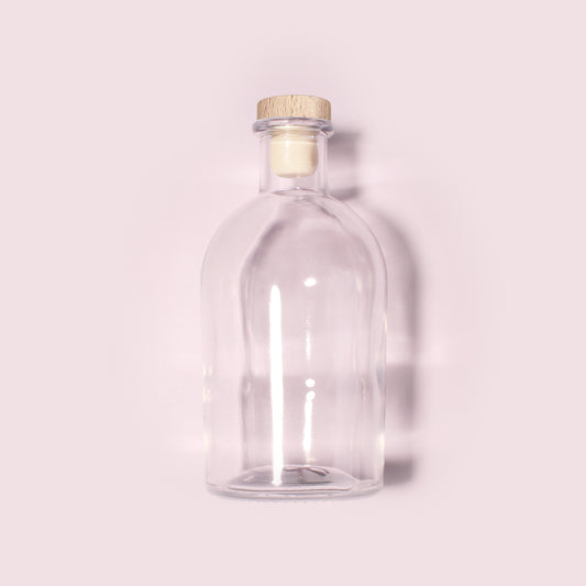 20 Bottles Per Case - Aromatherapy Diffuser Bottles Wholesale - 250 ml/8.45 oz Empty Aromatherapy Diffuser Bottles with Roll-Up Neck (Includes Cap)