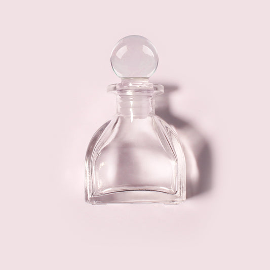 60 Bottles Per Case - Aromatherapy Diffuser Bottles Wholesale - 50 ml/1.7 oz Empty Aromatherapy Diffuser Bottles with Roll-Up Neck (Includes Cap)