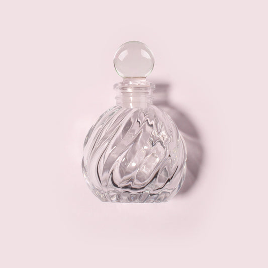 50 Bottles Per Case - Aromatherapy Diffuser Bottles Wholesale - 100 ml/3.4 oz Empty Aromatherapy Diffuser Bottles with Roll-Up Neck (Includes Cap)