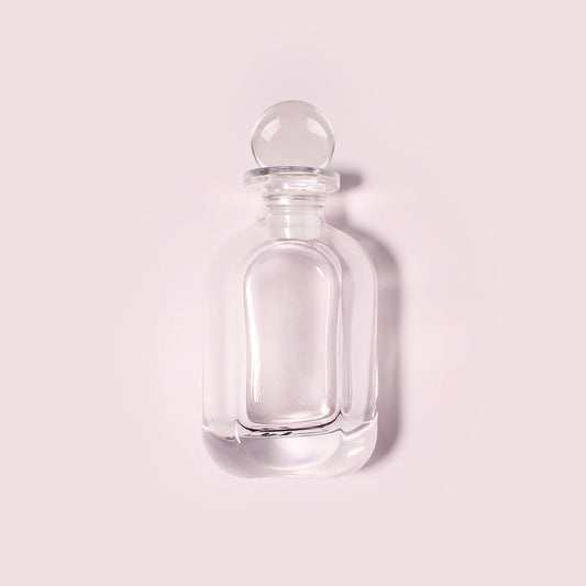50 Bottles Per Case - Aromatherapy Diffuser Bottles Wholesale - 60 ml/2.03 oz Empty Aromatherapy Diffuser Bottles with Roll-Up Neck (Includes Cap)