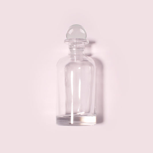 50 Bottles Per Case - Aromatherapy Diffuser Bottles Wholesale - 100 ml/3.4 oz Empty Aromatherapy Diffuser Bottles with Roll-Up Neck (Includes Cap)