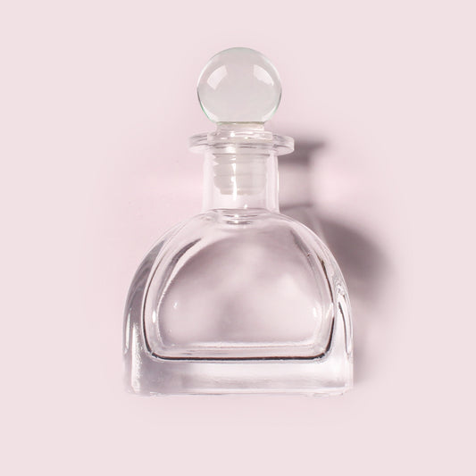 50 Bottles Per Case - Aromatherapy Diffuser Bottles Wholesale - 100 ml/3.4 oz Empty Aromatherapy Diffuser Bottles with Roll-Up Neck (Includes Cap)