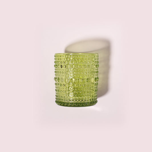 12 pcs Green Glass Votive Candle Holders – Tealight Candle Holders for Weddings, Centerpieces, Home Decor, and Holiday Events