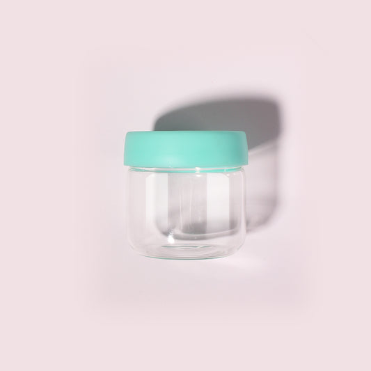 6-Pack 8 oz Glass Baby Food Containers with Lids, Shatterproof Jars for Breast Milk, Small Storage Jars, Microwave, Freezer & Fridge Safe