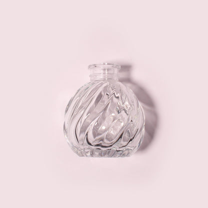 50 Bottles Per Case - Aromatherapy Diffuser Bottles Wholesale - 100 ml/3.4 oz Empty Aromatherapy Diffuser Bottles with Roll-Up Neck (Includes Cap)