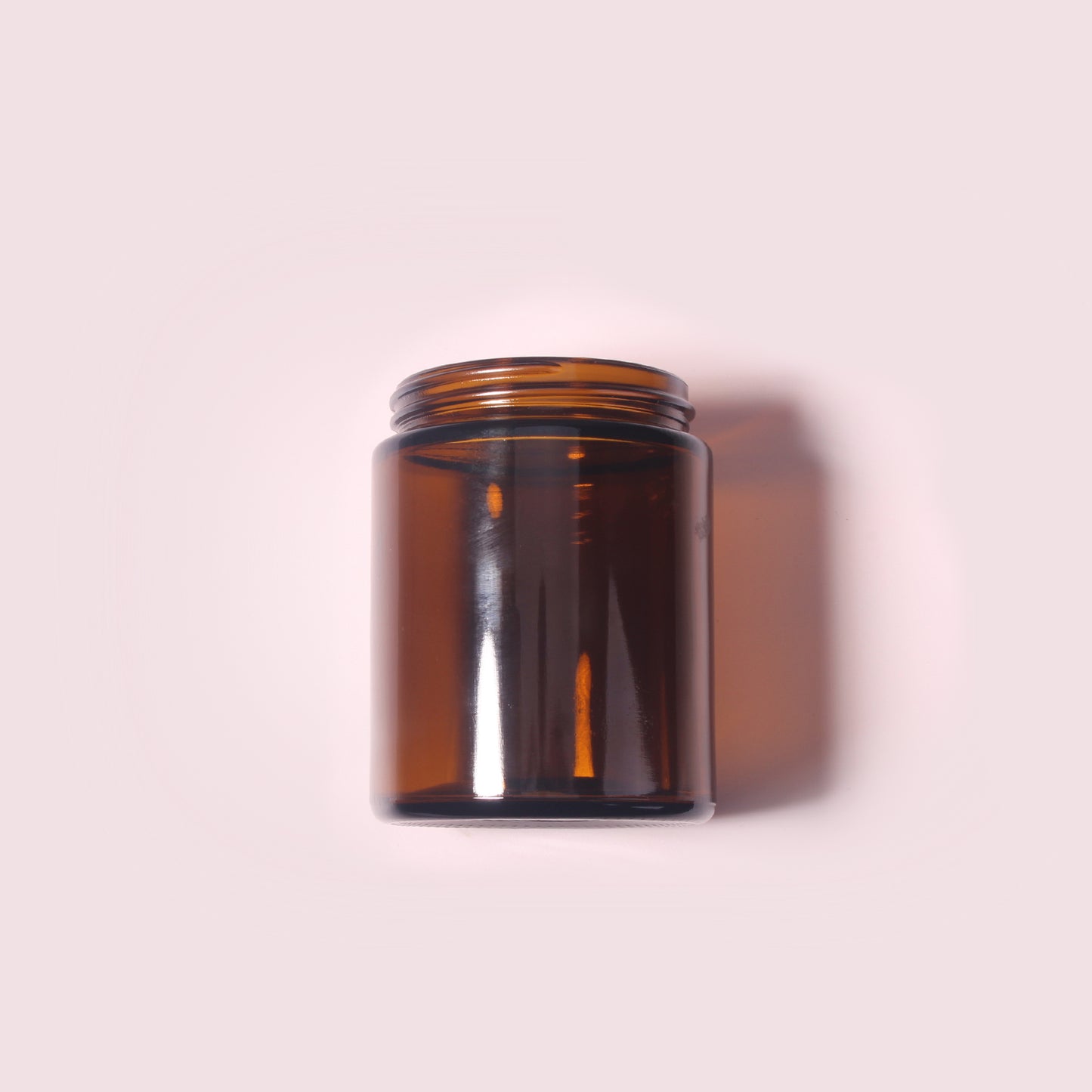 70 Bottles per Box - Glass Cosmetic Jars Wholesale - 170 ml/5.7 oz, Empty Refillable Cosmetic Storage Jars (Includes Lid)