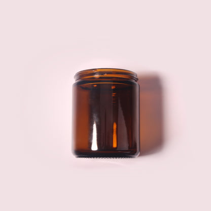 70 Bottles per Box - Glass Cosmetic Jars Wholesale - 260 ml/8.8 oz, Empty Refillable Cosmetic Storage Jars (Includes Lid)