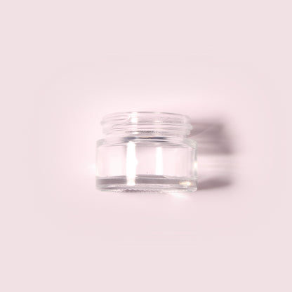70 Bottles per Box - Glass Cosmetic Jars Wholesale - 20 ml/0.7 oz, Empty Refillable Cosmetic Storage Jars (Includes Lid)