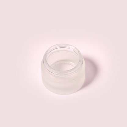 70 Bottles per Box - Glass Cosmetic Jars Wholesale - 15 ml/0.5 oz, Empty Refillable Cosmetic Storage Jars (Includes Lid)