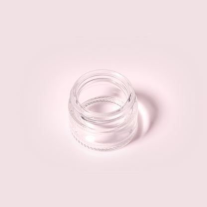 70 Bottles per Box - Glass Cosmetic Jars Wholesale - 20 ml/0.7 oz, Empty Refillable Cosmetic Storage Jars (Includes Lid)