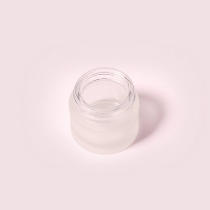 70 Bottles per Box - Glass Cosmetic Jars Wholesale - 12 ml/0.4 oz, Empty Refillable Cosmetic Storage Jars (Includes Lid)
