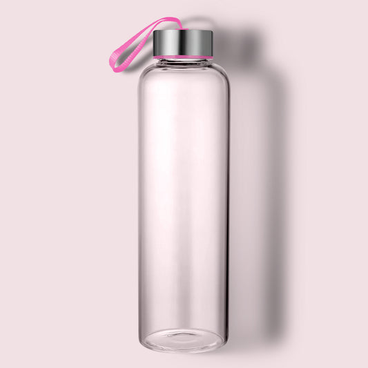 3-Pack 18 oz Glass Water Bottles with Lids – Reusable Juice Bottles, Wide Mouth for Easy Cleaning, Airtight Seals for Freshness, Perfect for Juices, Smoothies, and Refrigeration