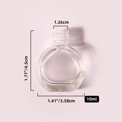 300 Bottles per Box - Glass Nail Polish Bottles Wholesale - 10 ml, Empty Refillable Nail Polish Storage Bottles (Includes Lid)