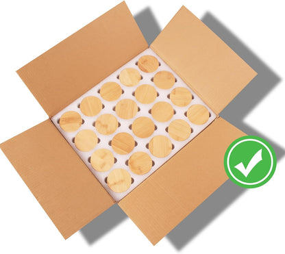 20 Pack 7 oz Clear Glass Candle Jars with Bamboo Lids – Candle Making Kit Includes Wick Holders, Wicks, Labels, and Glue Dots – Reusable and Versatile